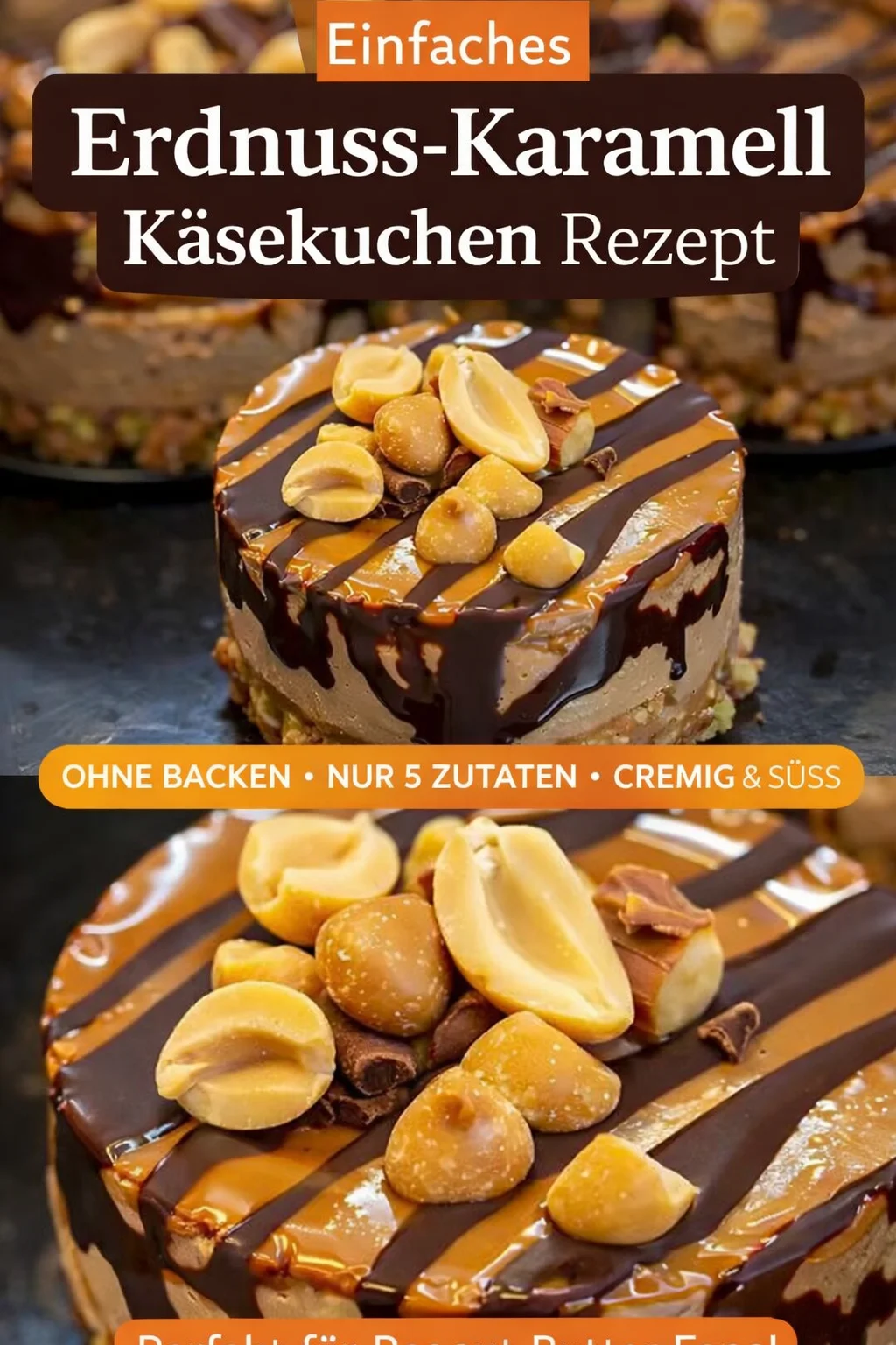 Mini Erdnussbutter Käsekuchen ohne Backen – Der ideale Genuss für Erdnussbutter-Fans! - Lust auf einen himmlischen Snack? Probiere unseren Mini Erdnussbutter Käsekuchen ohne Backen! Cremige Erdnussbutter trifft auf zarten Frischkäse und ist perfekt für jeden Anlass. Schnell und einfach zubereitet, wird dieser Käsekuchen deine Gäste begeistern. Verpasse nicht das Rezept! Lass dich inspirieren und genieße den perfekten Genussmoment. Klicke hier und entdecke weitere leckere Rezepte! #Erdnussbutter #Käsekuchen #Dessertideen
