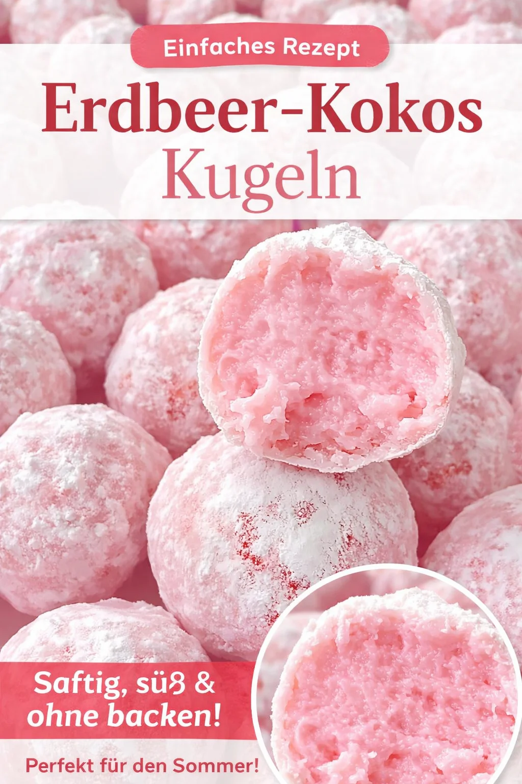 Süße Erdbeer Trüffel: Ein Genuss, der glücklich macht! - Bist du bereit für eine süße Geschmacksexplosion? Unsere Erdbeer Trüffel sind kleine, zarte Bällchen, die einfach auf der Zunge zergehen. Perfekt für jeden Anlass, sie sind schnell zubereitet und benötigen nur wenige Zutaten. Lass dich von ihrem frischen Erdbeergeschmack verzaubern! Probiere das Rezept jetzt aus und bringe Freude in deine Küche! #ErdbeerTrüffel #SüßesRezept #DessertLover