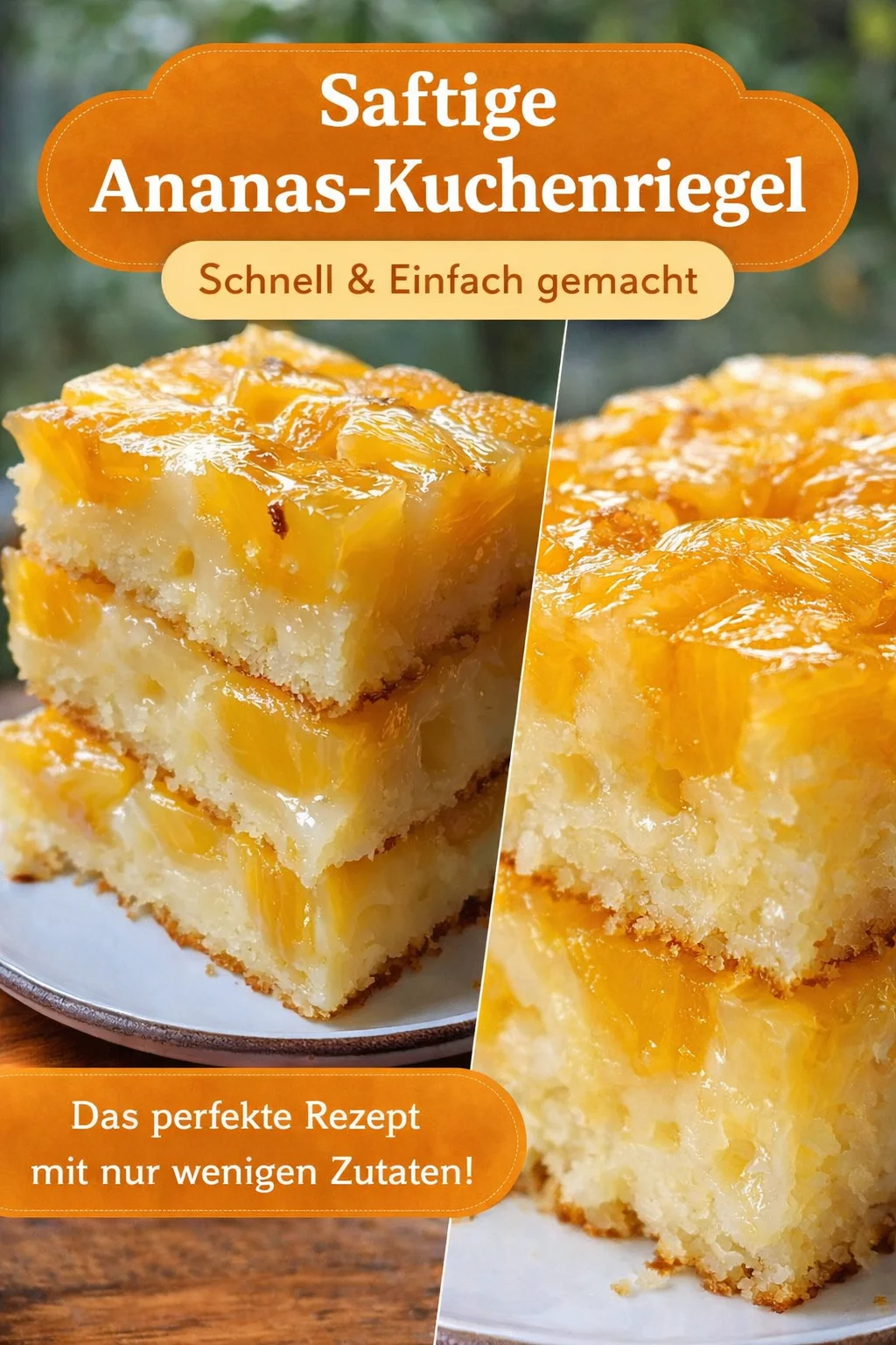 Saftige Ananas Kuchen Bars: Ein himmlisches Dessert für jeden Anlass - Verwöhne deine Lieben mit diesen köstlichen Ananas Kuchen Bars! Dieses einfache Rezept mit fruchtiger Ananas ist perfekt für jeden Anlass, von Kaffeekränzchen bis hin zu Feierlichkeiten. Backe jetzt diese leckeren Riegel und serviere sie warm oder mit Vanilleeis. Verpasse nicht die Gelegenheit, deine Backkünste vorzuführen! #AnanasKuchen #DessertLiebe #BackenMitFreude