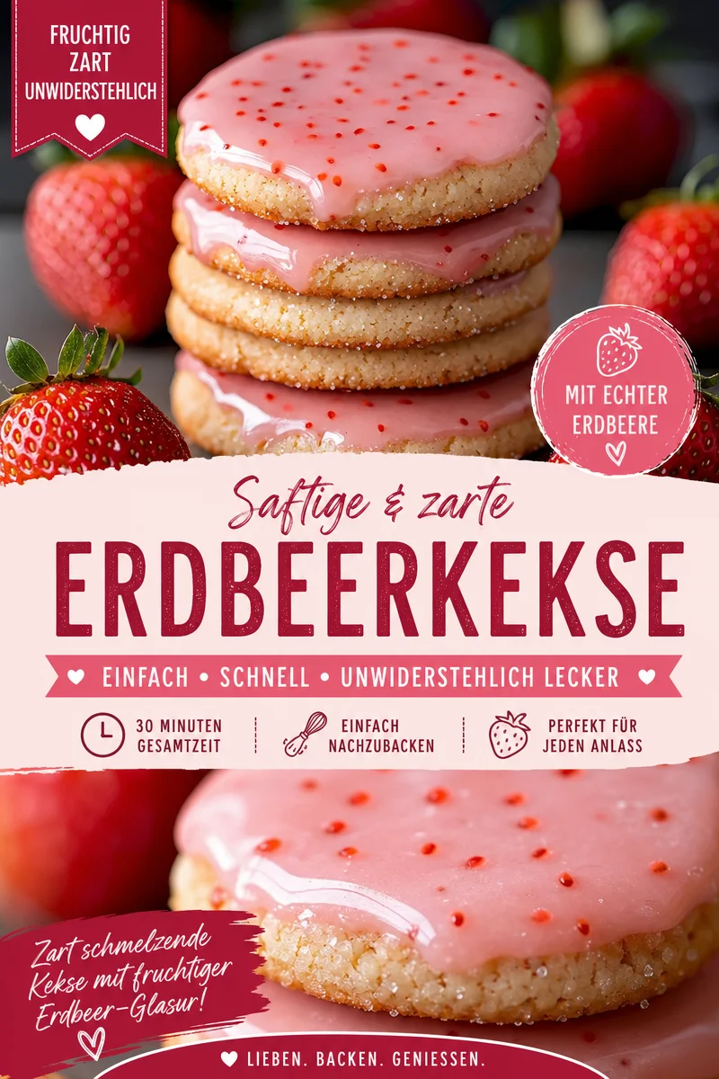 Saftige Erdbeerkekse für dein nächstes Backabenteuer Saftige Erdbeerkekse für dein nächstes Backabenteuer - Entdecke die köstliche Welt der Erdbeerkekse! Diese süßen Leckereien sind nicht nur einfach zuzubereiten, sondern auch perfekt für jeden Anlass. Lass dich von diesem Rezept inspirieren und verwöhne deine Liebsten mit diesen fruchtigen Keksen. Probiere sie noch heute aus und genieße den unwiderstehlichen Geschmack! Backe jetzt die besten Erdbeerkekse und teile deine Kreationen mit uns. #Erdbeerkekse #Backen #LeckereRezepte