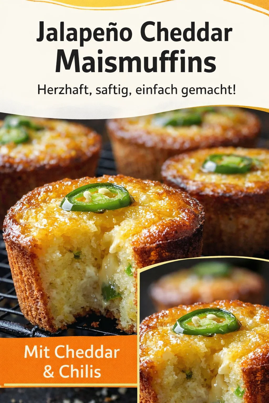 Saftige Maisbrot Muffins mit Käse und Jalapeño – der perfekte Snack! - Entdecke die unwiderstehlichen Maisbrot Muffins mit Käse und Jalapeño! Diese herzhaften kleinen Leckerbissen sind perfekt für jede Gelegenheit – ob als Snack, Vorspeise oder Beilage. Einfach in der Zubereitung und voller Geschmack! Lass dir diese saftigen Muffins nicht entgehen. Probiere das Rezept jetzt aus! #MaisbrotMuffins #SnackIdeen #KochenIstLiebe