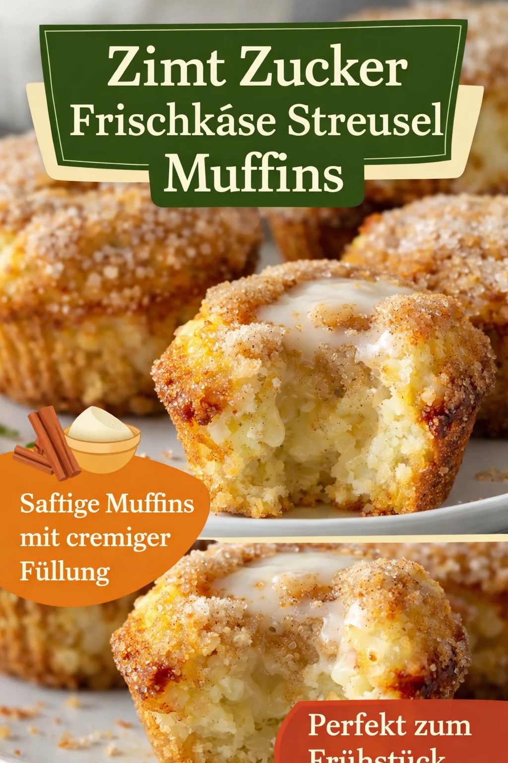 Saftige Zimtmuffins: Das perfekte Rezept für gemütliche Stunden - Willkommen in der Welt der Zimtmuffins! Diese warmen, saftigen Muffins sind mit einer leckeren Zimt-Zucker-Füllung gefüllt und streicheln deine Geschmacksknospen. Perfekt für einen gemütlichen Nachmittag oder als süße Überraschung für deine Lieben. Folge uns für mehr leckere Rezepte, die einfach zu backen sind. Probiere es jetzt aus und bringe Gemütlichkeit in deine Küche! #Zimtmuffins #Backen #SüßeRezepte
