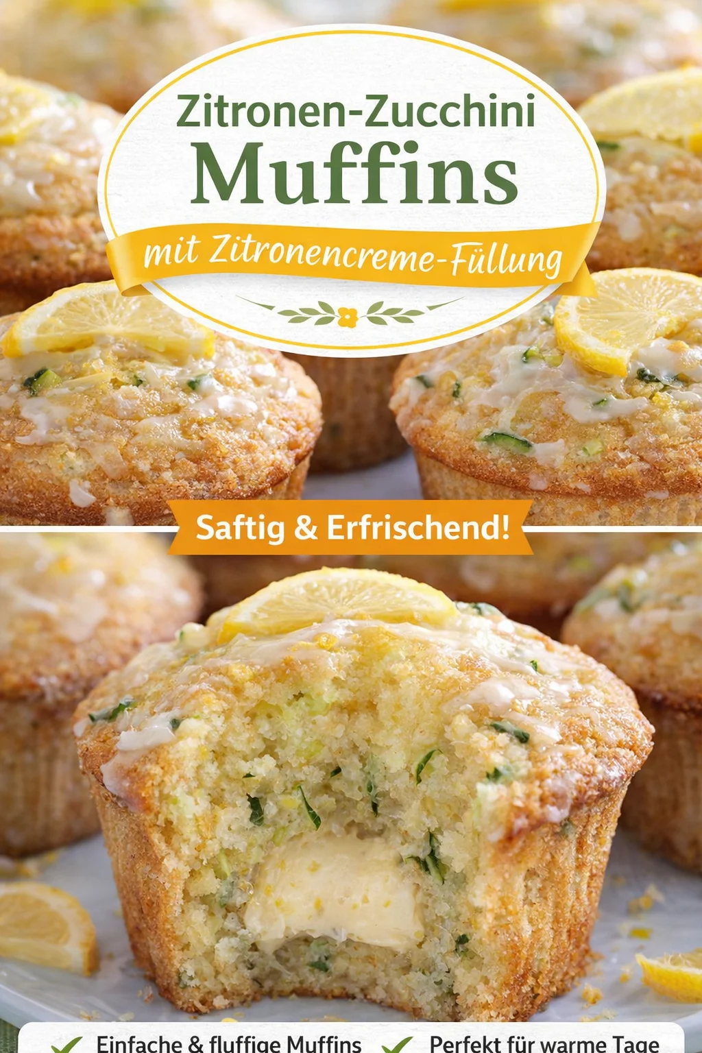 Saftige Zitronen-Zucchini Muffins für dein perfektes Backvergnügen - Entdecke das Geheimnis hinter meinen saftigen Zitronen-Zucchini Muffins! Diese köstlichen Muffins vereinen frischen Zitronengeschmack mit der unerwarteten Zucchini für ein unwiderstehliches Geschmackserlebnis. Ideal zum Frühstück oder als Snack für zwischendurch! Probiere sie gleich aus und beeindrucke deine Familie! #ZucchiniMuffins #BackenMitLiebe #leckereRezepte