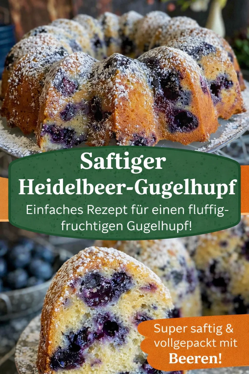 Saftiger Blaubeer Gugelhupf: Der perfekte Kuchen für jeden Anlass - Hast du auch mal Lust auf etwas Süßes und Einfaches? Dieser saftige Blaubeer Gugelhupf ist genau das Richtige! Die frischen Blaubeeren machen ihn unwiderstehlich lecker. Ideal für Kaffeeklatsch oder als Nachspeise. Probiere das Rezept aus und verwöhne deine Freunde mit diesem Himmlischen Kuchen. Jetzt nachbacken! #BlaubeerGugelhupf #Kuchenliebe #Süßspeisen