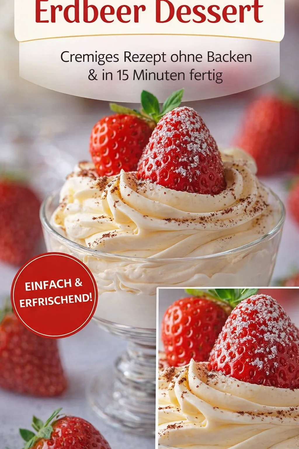 Schnelle und einfache Käsekuchen Mousse – ohne Backen genießen! - Hast du Lust auf Käsekuchen, aber keine Zeit zum Backen? Probiere diese himmlische Käsekuchen Mousse! Cremig, erfrischend und perfekt für jeden Anlass. Mit wenigen Zutaten zubereitet, überzeugt sie jeden Dessertliebhaber! Lass dir dieses Rezept nicht entgehen! #Käsekuchen #Süßspeisen #Dessertideen