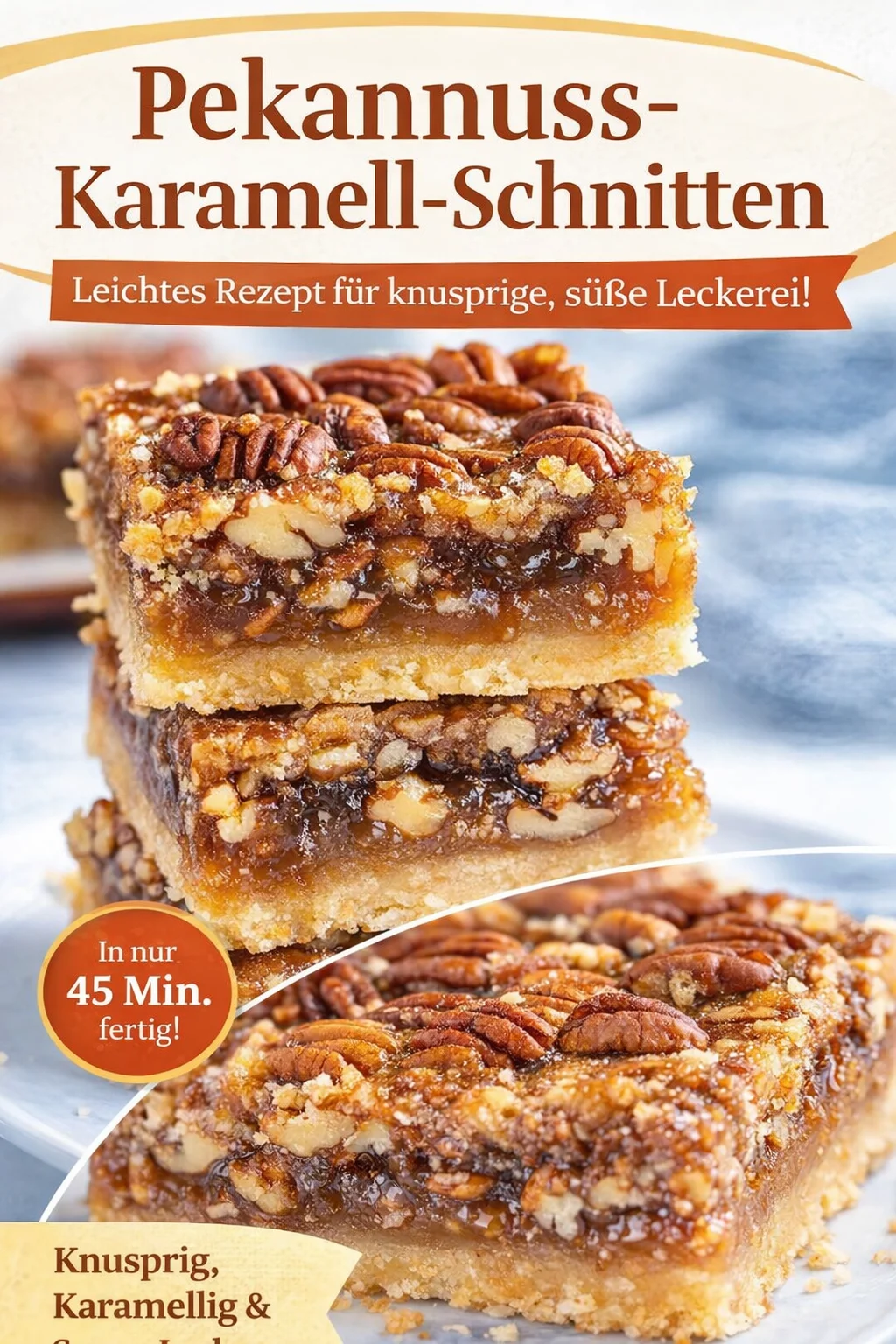 Schnelle und leckere Pekannuss Riegel für süße Momente! - Hast du Lust auf ein süßes, einfaches Dessert? Entdecke mein einfaches Rezept für Pekannuss Riegel – genau das richtige für einen süßen Genuss ohne großen Aufwand! In nur wenigen Schritten zauberst du die perfekte Kombination aus Crunch und Süße. Jetzt nachbacken und genießen! #PekannussRiegel #Süßspeisen #Backen