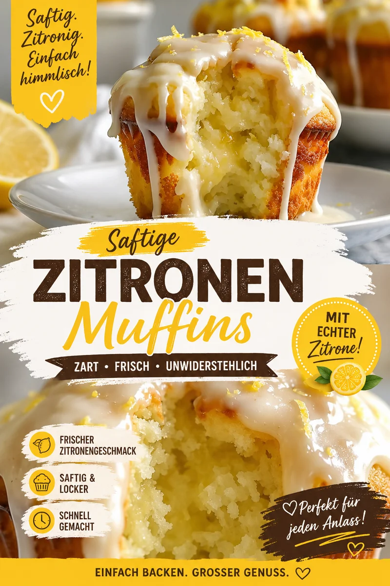 Unwiderstehliche Zitronen Muffins mit cremiger Füllung – einfach & lecker! - Erlebe das himmlische Aroma von fluffigen Zitronen Muffins, die deine Sinne verzaubern. Mit einer cremigen Füllung sind diese Muffins der perfekte Genuss für jede Gelegenheit! Backe jetzt dein eigenes Stück Zitronen-Oase und verwöhne deine Familie oder Gäste. Probiere dieses einfache Rezept und lass dich begeistern! #ZitronenMuffins #Backen #Süßspeisen