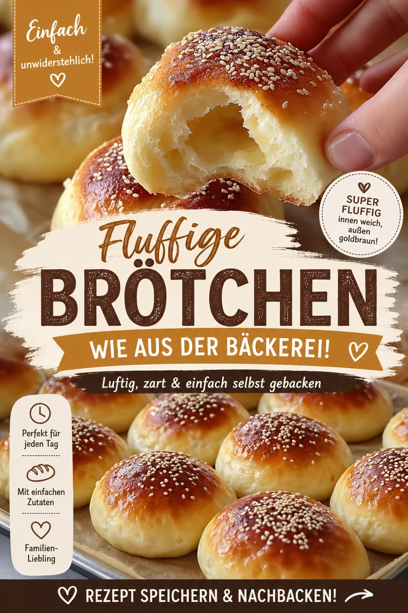 Verwöhne Deine Familie mit fluffigen Milchbrötchen zum Frühstück - Entdecke das Glück eines Sonntagmorgens mit unseren fluffigen Milchbrötchen! Diese goldbraunen Leckerbissen bringen Erinnerungen an die Kindheit und das Gefühl von Heimat zurück. Folge unserer einfachen Schritt-für-Schritt-Anleitung und genieße frisch gebackene Brötchen im Handumdrehen. Perfekt für ein gemütliches Frühstück! Probiere es aus und teile Deine Ergebnisse mit uns! #Milchbrötchen #Backen #Sonntagsfrühstück