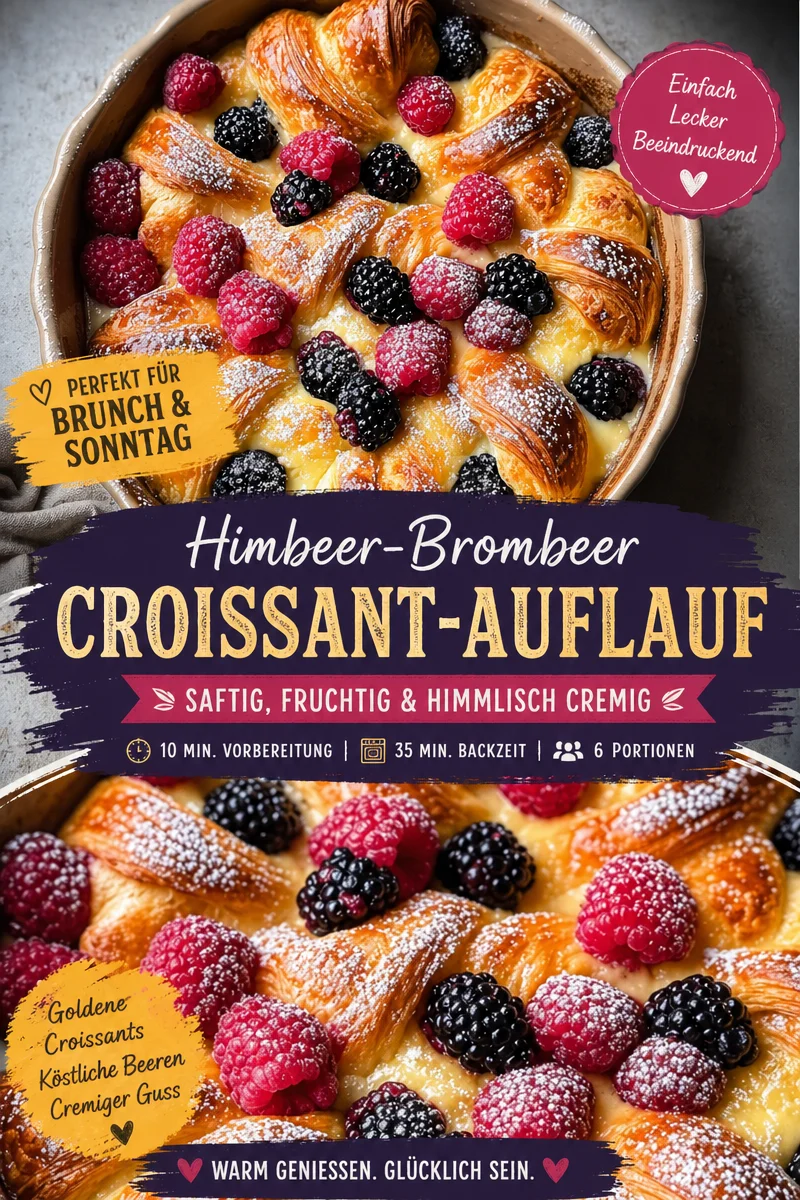 Verwöhne deinen Morgen mit Beeren-Croissant-Auflauf – Einfach unwiderstehlich! - Beginne deinen Tag mit diesem fantastischen Beeren-Croissant-Auflauf! Ideal für ein sonniges Frühstück oder Brunch mit Freunden. Mit nur wenigen Zutaten bereitest du ein köstliches Gericht voller Geschmack und Freude. Probiere das Rezept noch heute aus und überrasche deine Lieben! #Frühstücksrezepte #Brunch #LeckereRezepte