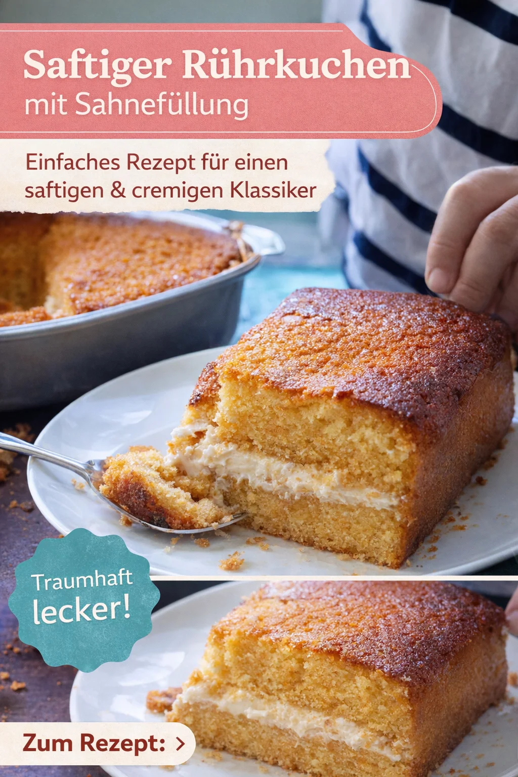 Zauberhafter Zimtkuchen: Der perfekte Genuss für süße Momente - Lust auf einen saftigen Zimtkuchen, der schnell zubereitet ist und jedem schmeckt? Dieser einfache Rezept bringt den unwiderstehlichen Zimtgeschmack direkt zu dir! Perfekt für Kaffeepausen oder zum Dessert. Probiere es aus und überrasche deine Liebsten! Jetzt nachbacken und genießen! #Zimtkuchen #Süßspeisen #EinfachKochen