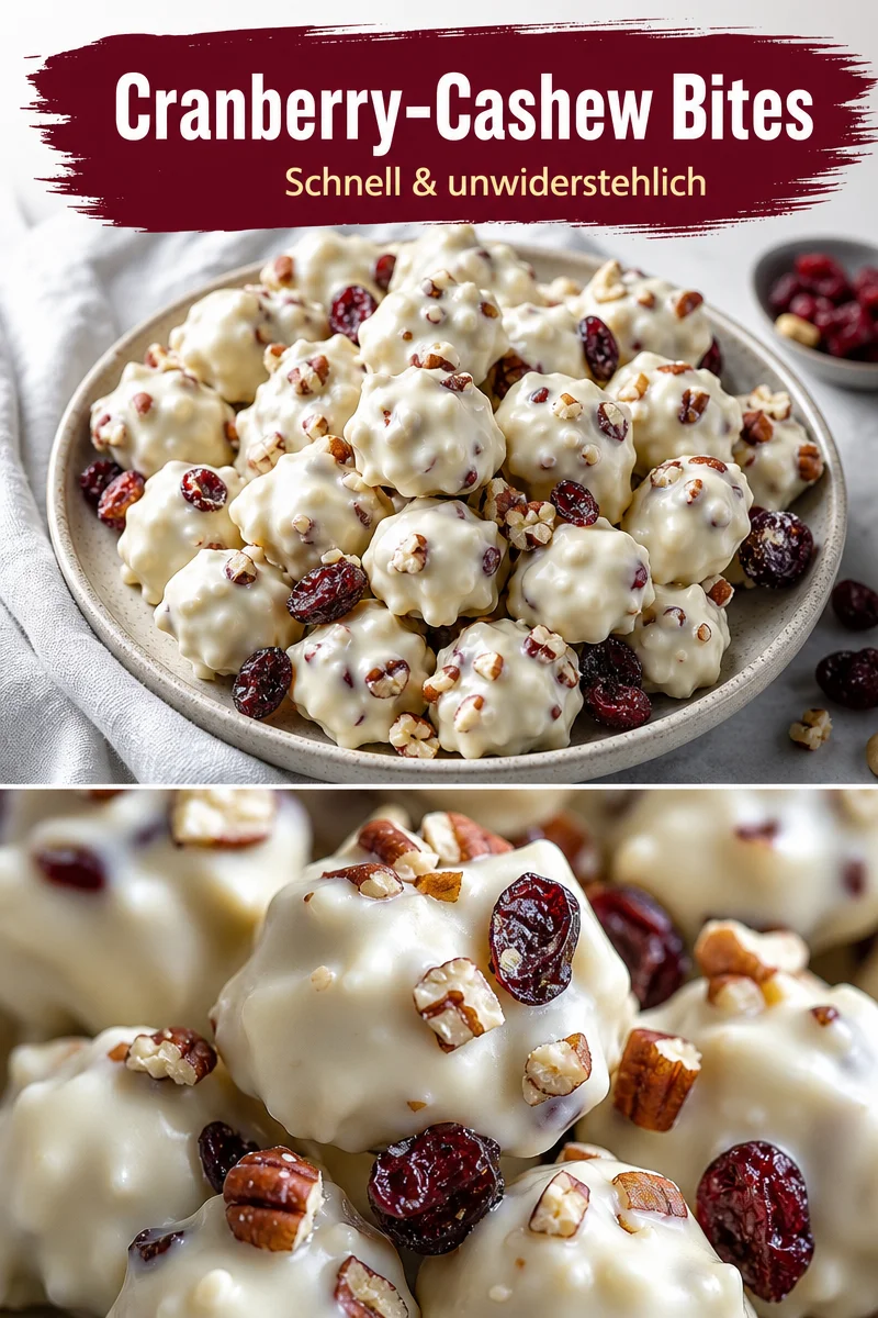 Genieße den süßen Genuss mit unseren einfach zubereiteten Schokoladenclustern! - Schokoladencluster sind der perfekte Snack für alle Naschkatzen! In nur wenigen Minuten zauberst du diese köstlichen Cluster aus weißer Schokolade, Cranberries und Pekannüssen. Ideal für deine Kaffeepause oder als schneller Nachtisch. Lass dich von diesem Rezept inspirieren und teile deine Ergebnisse mit uns! Probier es aus! #Schokoladencluster #einfachkochen #snacks