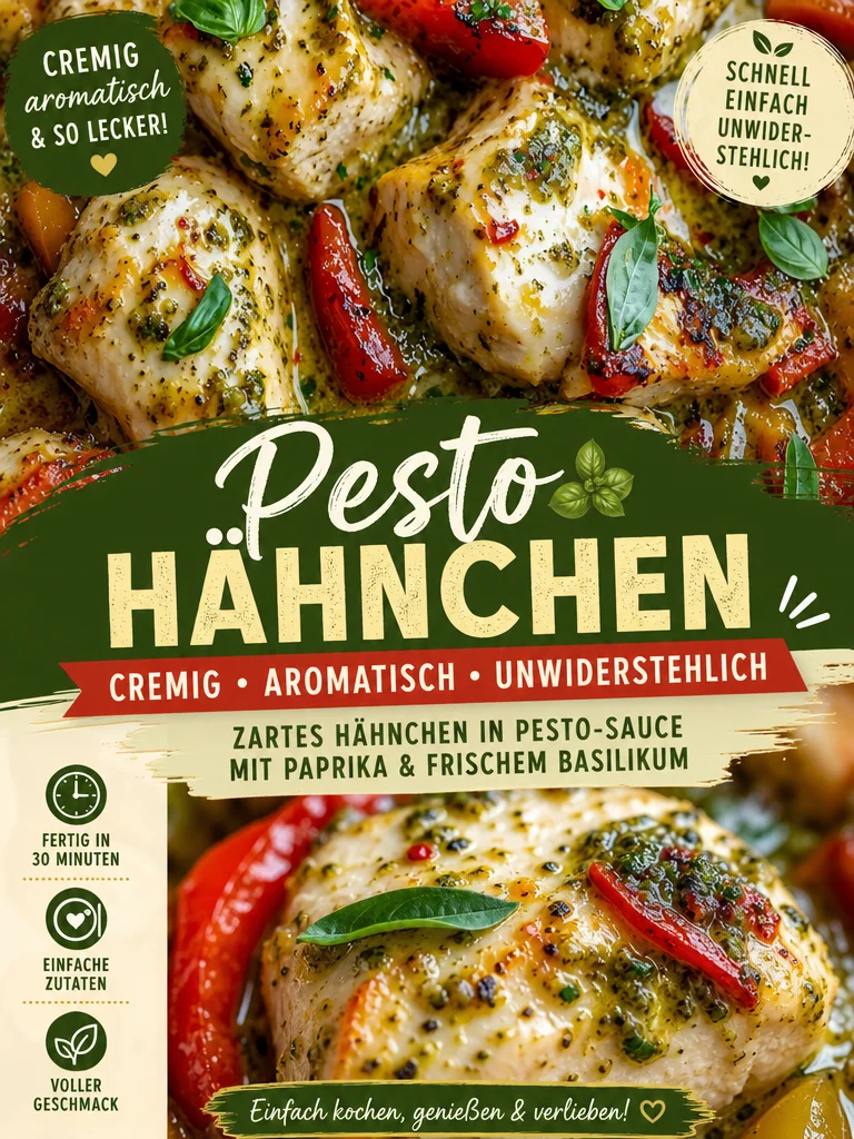 Genieße den Sommer mit cremigem Pesto Hähnchen – einfach und köstlich! Genieße den Sommer mit cremigem Pesto Hähnchen – einfach und köstlich! - Suchst du nach einem leckeren und einfachen Abendessen? Probiere unser cremiges Pesto Hähnchen! Dieses Gericht vereint den frischen Geschmack von Basilikum mit einer unwiderstehlichen Soße. Ideal für warme Sommerabende – einfach nachzukochen! Lass dich von diesem Rezept inspirieren und bringe Italien auf deinen Tisch! Klicke jetzt und entdecke mehr! #PestoHähnchen #EinfacheRezepte #Sommergerichte
