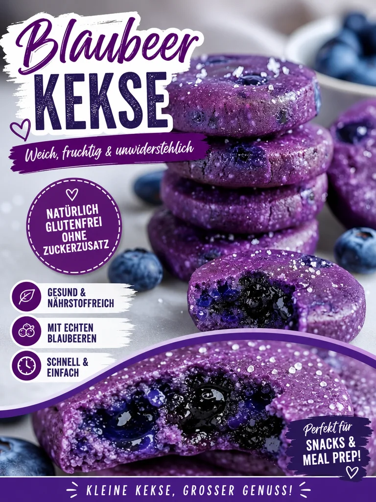 Himmlische Heidelbeer Kekse – Süßes, das begeistert! - Entdecke die perfekten Heidelbeer Himmel Kekse – ein Genuss für Gaumen und Augen! Diese leckeren Kekse sind einfach zuzubereiten und bringen Frühlingsgefühle auf deinen Teller. Probiere dieses Rezept aus und zaubere damit ein Lächeln auf die Gesichter deiner Liebsten. Jetzt backen und genießen! #Heidelbeerkekse #Backen #Süßigkeiten
