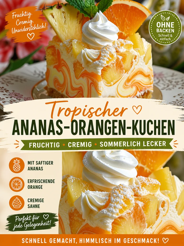 Himmlischer Ananas-Orangen-Wirbel-Käsekuchen für jede Kaffeetafel - Entdecke den unwiderstehlichen Ananas-Orangen-Wirbel-Käsekuchen! Ideal für Kaffeetafeln oder einfach so – dieser Käsekuchen vereint cremigen Genuss mit fruchtigen Akzenten. Folge unserem einfachen Rezept und beeindrucke deine Gäste! Lass dich von den Aromen verzaubern und erlebe Backfreude pur. Probiere es aus und teile dein Ergebnis! #Käsekuchen #Backen #Früchte