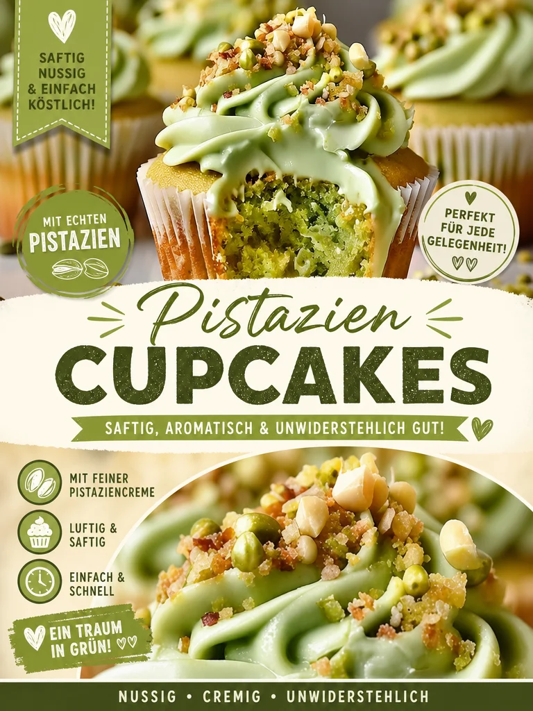 Köstliche Pistazien-Muffins mit cremiger Vanille-Buttercreme backen! Köstliche Pistazien-Muffins mit cremiger Vanille-Buttercreme backen! - Entdecke das Rezept für unwiderstehliche Pistazien-Muffins mit zarter Vanille-Buttercreme. Lass den verführerischen Duft frisch gebackener Muffins deine Küche erfüllen! Folge unserem einfachen Schritt-für-Schritt-Rezept und verwöhne deine Liebsten mit einem süßen Genuss. Probiere es jetzt aus und teile deine Kreationen! #PistazienMuffins #BackenMitLiebe #LeckereRezepte