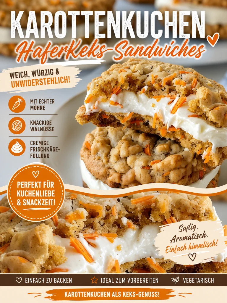 Karottenkuchen Kekse: Der perfekte süße Snack für jede Gelegenheit Karottenkuchen Kekse: Der perfekte süße Snack für jede Gelegenheit - Lust auf einen köstlichen Snack? Diese Karottenkuchen Kekse kombinieren die saftige Süße von Karotten mit dem herzhaften Geschmack von Haferflocken. Ideal für Kaffeepausen oder als süße Belohnung nach dem Abendessen. Probiere dieses Rezept aus und genieße den himmlischen Geschmack! Teile deine Kreationen mit uns! #Karottenkuchen #KekseBacken #LeckereRezepte