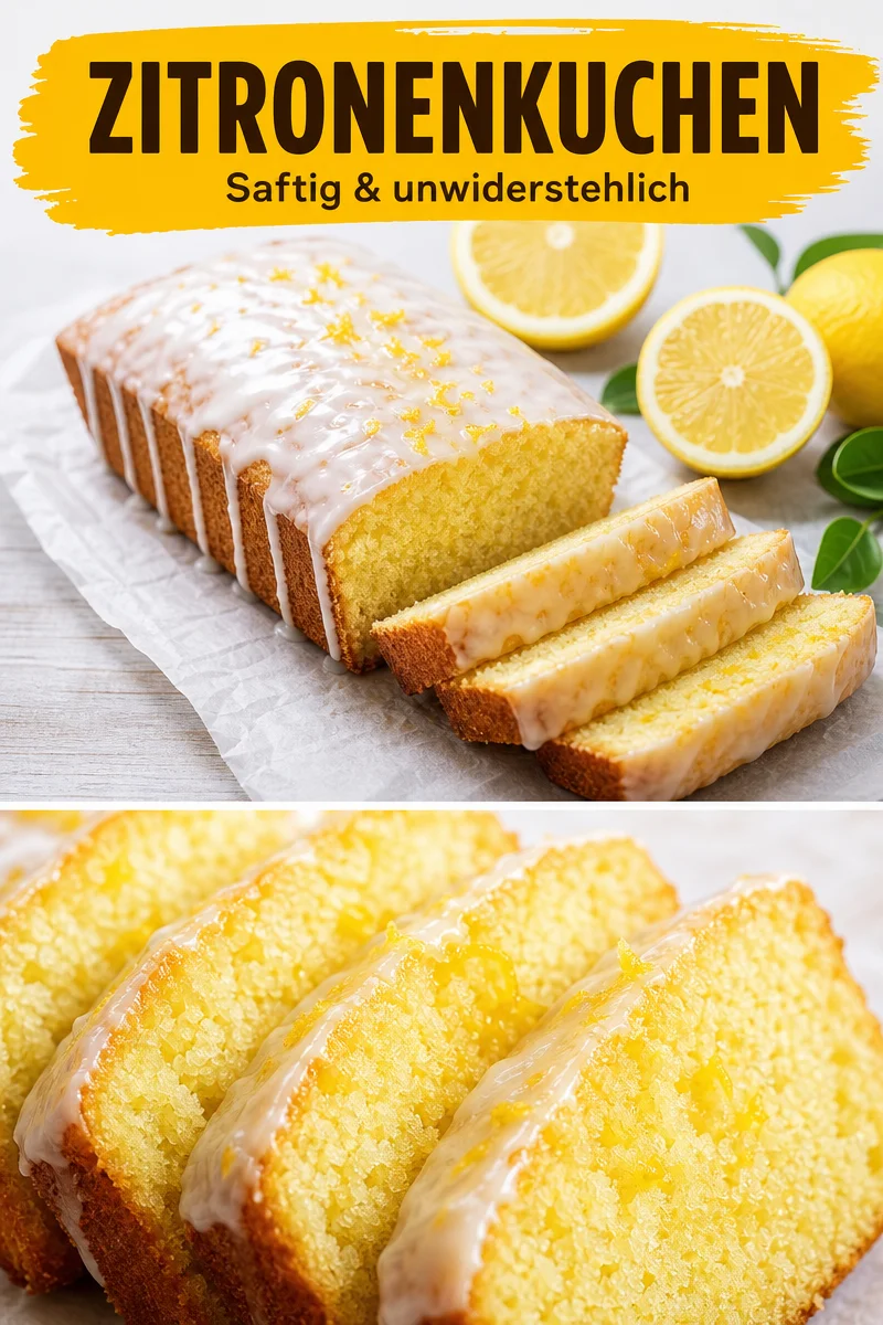 Saftiger Zitronenkuchen: Das beste Rezept für fruchtigen Genuss - Lust auf einen erfrischenden Kuchen? Probiere dieses einfache Rezept für saftigen Zitronenkuchen. Mit wenigen Zutaten zauberst du einen köstlichen Kuchen, der ideal für jede Gelegenheit ist. Perfekt zum Kaffee oder als süßer Snack. Lass dir dieses Geschmackserlebnis nicht entgehen! Backe jetzt deinen Zitronenkuchen und verwöhne deine Gäste! #Zitronenkuchen #Backen #KuchenRezept