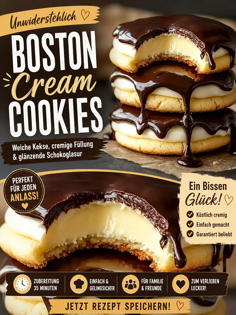 Schnelle Boston-Cream-Pie-Kekse für den süßen Hunger Schnelle Boston-Cream-Pie-Kekse für den süßen Hunger - Hast du Lust auf etwas Süßes, aber keine Zeit mit Backen zu verschwenden? Unsere Boston-Cream-Pie-Kekse sind die perfekte Lösung! Einfach zuzubereiten und unwiderstehlich lecker. Du wirst sie lieben! Probiere es aus und genieße den süßen Genuss. Teile deine Ergebnisse mit uns! #Kekse #Backen #Süßes