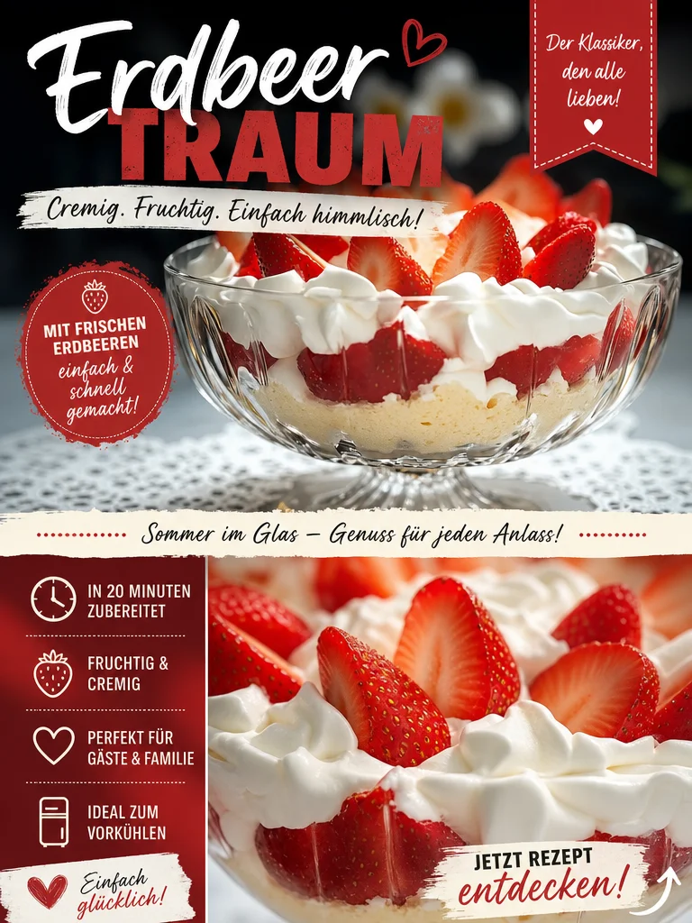 Schnelles und einfaches Erdbeerpudding Dessert für jeden Anlass Schnelles und einfaches Erdbeerpudding Dessert für jeden Anlass - Hast du Lust auf ein schnelles und köstliches Dessert? Unser Erdbeerpudding Dessert ist nicht nur einfach zuzubereiten, sondern auch perfekt für fröhliche Anlässe oder als süßer Snack zwischendurch. Mit frischen Erdbeeren und cremigem Pudding zauberst du im Handumdrehen ein himmlisches Dessert! Lass dir diese süße Versuchung nicht entgehen, kreiere jetzt dein eigenes! #Erdbeerpudding #DessertRezepte #SchnelleRezepte