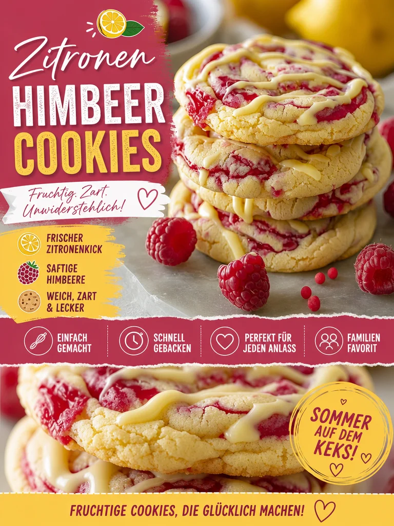 Unwiderstehliche Weiße Schokoladen-Zitronen-Himbeer-Plätzchen selbst backen Unwiderstehliche Weiße Schokoladen-Zitronen-Himbeer-Plätzchen selbst backen - Bist du bereit für das süßeste Backabenteuer? Unsere Weiße Schokoladen-Zitronen-Himbeer-Plätzchen sind die perfekte Kombination aus spritziger Zitrone und süßer Himbeermarmelade. Ideal für jede Naschkatze! Probiere dieses einfache Rezept aus und lass dich von den Aromen verzaubern. Hole dir jetzt das Rezept und überrasche deine Freunde! #Backen #Plätzchen #Kekse