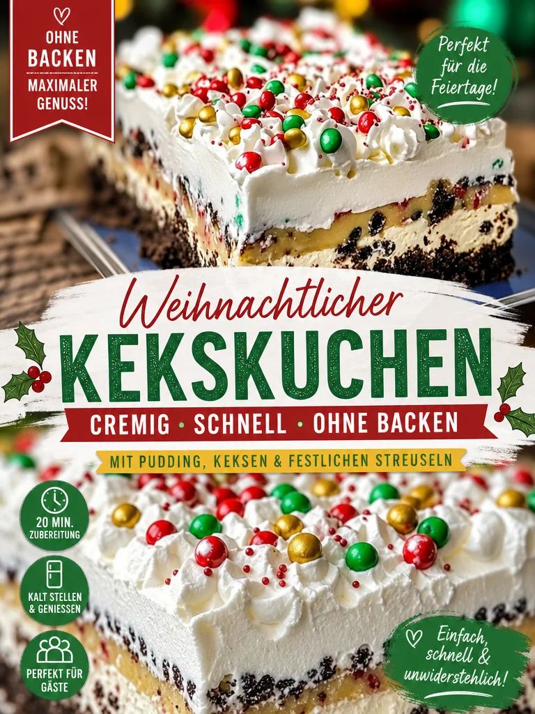 Verführerische No-Bake Weihnachtsplätzchen Lasagne für Festtage Verführerische No-Bake Weihnachtsplätzchen Lasagne für Festtage - Entdecken Sie das ultimative No-Bake Weihnachtsplätzchen Lasagne Rezept, perfekt für Ihre festlichen Feiern! Dieses einfache und köstliche Dessert begeistert garantiert alle. Bereiten Sie es im Voraus zu und genießen Sie die harmonische Kombination aus Schokolade und Vanille. Teilen Sie Ihre Kreation noch heute! #Weihnachten #Dessert #Plätzchen