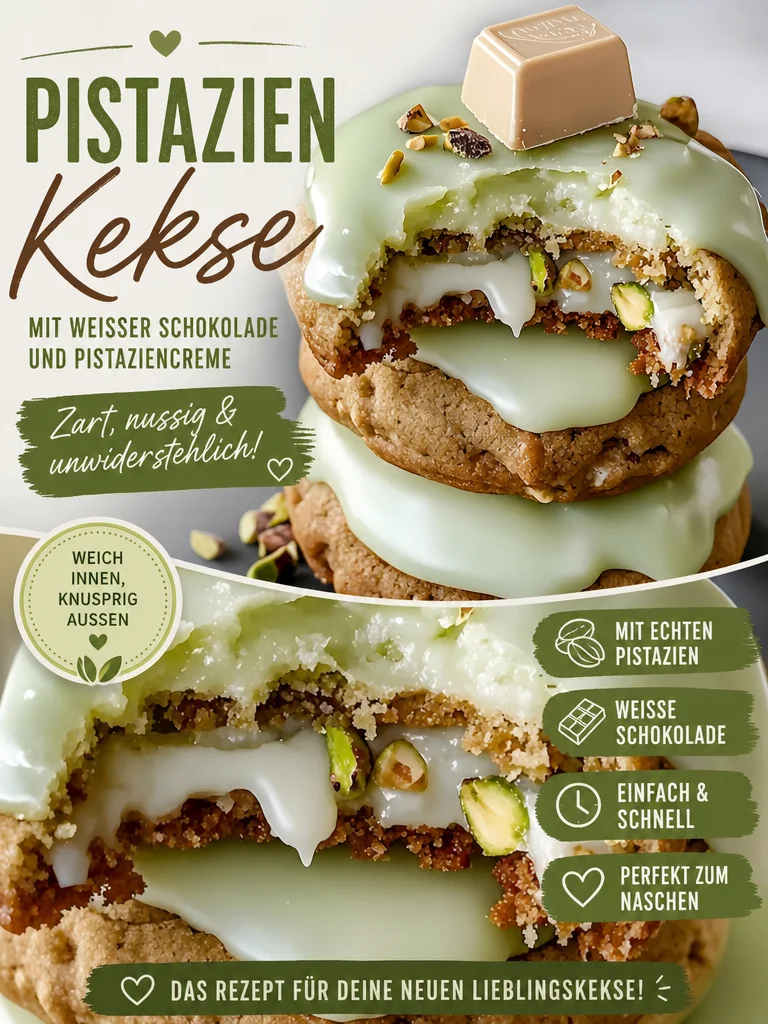 Verwöhne dich mit köstlichen Pistazien Keksen mit cremiger Füllung - Bist du bereit für das ultimative Keks-Erlebnis? Diese Pistazien Kekse mit cremiger Füllung sind ein absolutes Muss für jeden Keks-Liebhaber. Außen knusprig, innen weich und lecker gefüllt – perfekt für jeden Anlass. Probiere es jetzt aus, deine Familie wird sie lieben! Backe sie und teile deine Kreation! #PistazienKekse #Backen #Keksrezepte