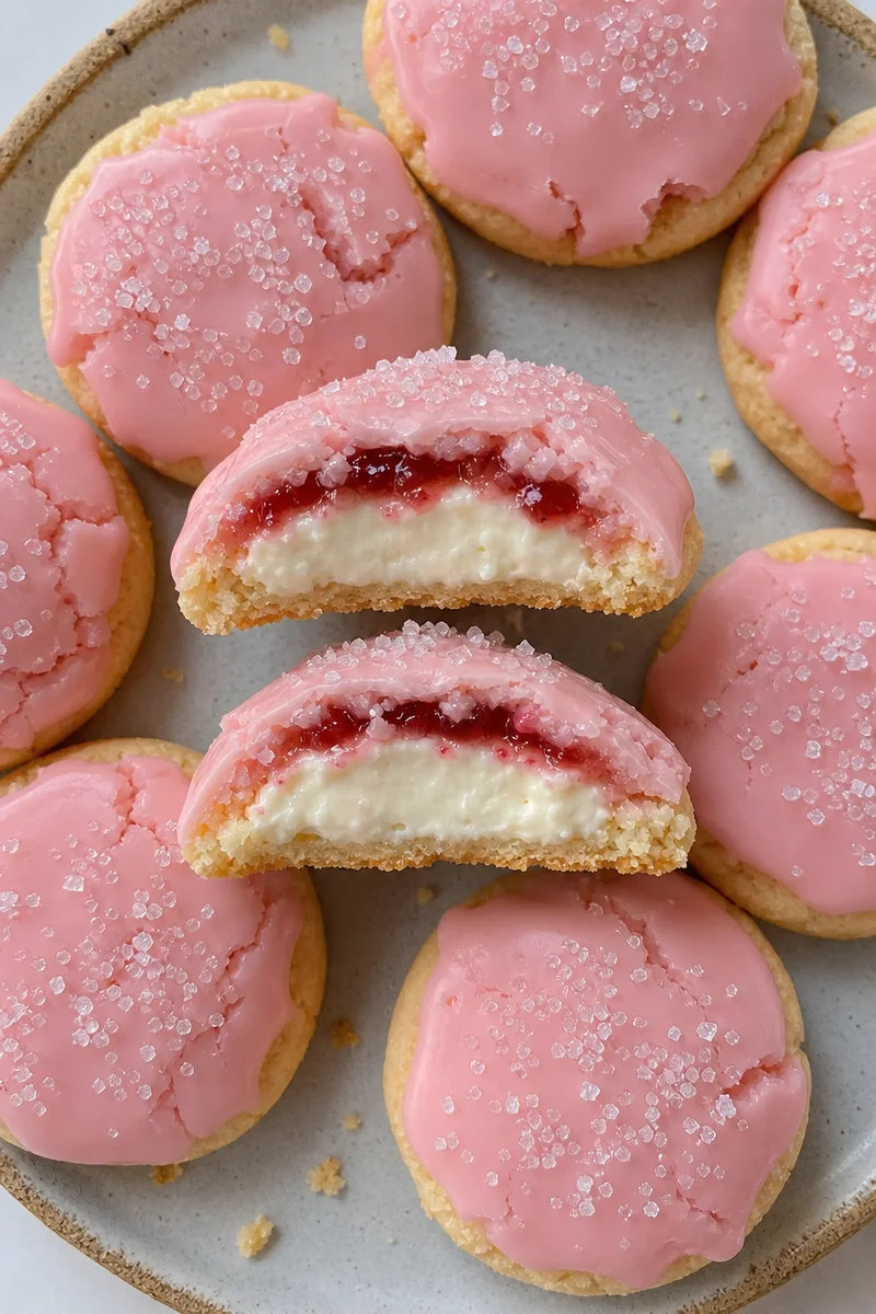 Weiche Erdbeer-Käsekekse: Ein himmlisches Dessert für Genussmomente Weiche Erdbeer-Käsekekse: Ein himmlisches Dessert für Genussmomente - Entdecken Sie das perfekte Dessert für Erdbeerliebhaber! Diese weichen Erdbeer-Käsekekse vereinen fruchtigen Geschmack und cremige Füllung in einem köstlichen Keks. Ideal für Ihre nächste Feier oder einfach zum Naschen. Loslegen und die Freude am Backen erleben! Teilen Sie uns Ihr Feedback mit und probieren Sie es selbst. #Erdbeeren #Kekse #Desserts