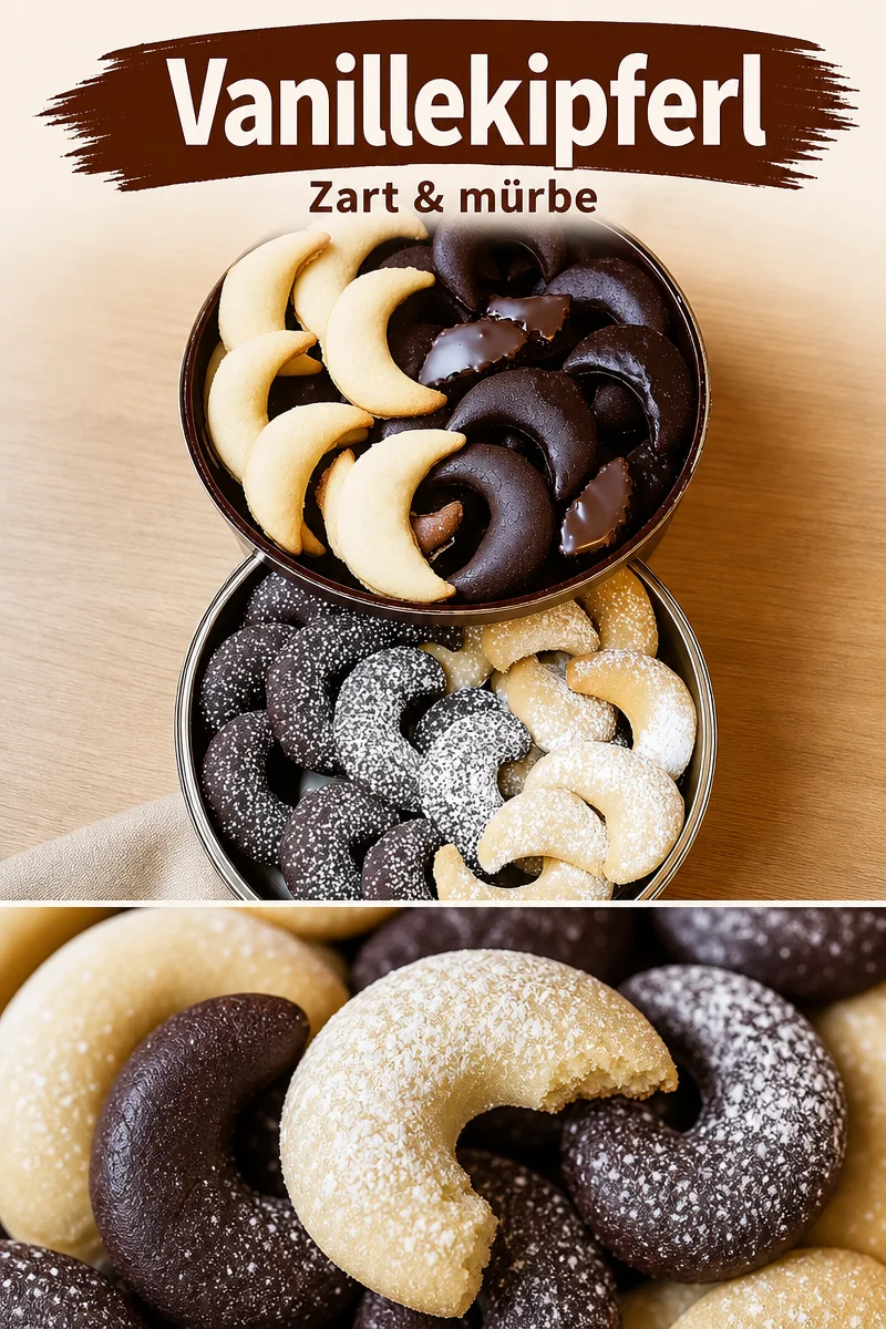 Zarte Puddingkipferl: Ein einfaches Rezept für unwiderstehliche Kekse - Du liebst den Duft von frisch gebackenem Gebäck? Probiere jetzt meine himmlisch zarten Puddingkipferl! Dieses einfache Rezept benötigt nur wenige Zutaten und die Zubereitung dauert nur 15 Minuten. Die Kekse sind perfekt für jede Kaffeetafel oder als süßer Snack zwischendurch. Lass dich von ihrem unwiderstehlichen Geschmack verzaubern. Klicke hier für das vollständige Rezept und genieße das Backen! #Puddingkipferl #Kekse #Backrezept