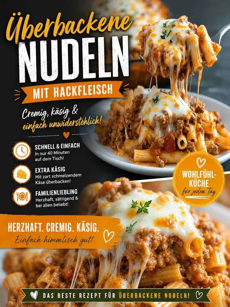 Ziti Auflauf: Herzhaftes Soulfood für die ganze Familie Ziti Auflauf: Herzhaftes Soulfood für die ganze Familie - Lust auf ein herzhaftes Gericht, das glücklich macht und von innen wärmt? Unser Ziti Auflauf ist das perfekte Soulfood für deine nächste Mahlzeit! Mit zartem Rinderhack, cremigem Ricotta und viel geschmolzenem Käse wird dieses Rezept garantiert zum Hit. Probiere es aus und entdecke die Liebe zur italienischen Küche neu! Klicke jetzt für das Rezept und genieße diese Köstlichkeit! #ZitiAuflauf #Soulfood #ItalienischeKüche
