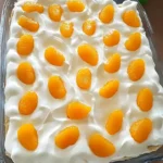Butterweicher Mandarinen Schmand Blechkuchen mit frischen Mandarinen