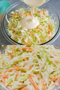 Cremiger Weißkohlsalat Rezept 2 Cremiger Weißkohlsalat mit frischen Zutaten auf einem Teller