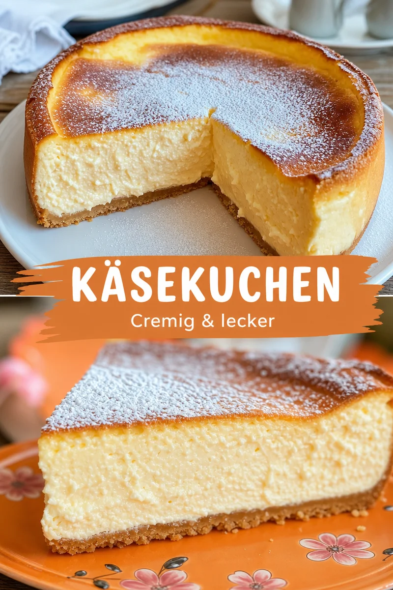 Entdecke den besten Käsekuchen deiner Kindheit – einfach und köstlich! - Finde deinen ultimativen Käsekuchen-Traum! Dieses einfache Rezept bringt dir den Geschmack deiner Kindheit zurück. Bereite den klassischen Käsekuchen mit nur wenigen Zutaten zu und genieße ihn zusammen mit Familie und Freunden. Lass ihn einfach im Ofen abkühlen und pudere ihn vor dem Servieren mit Puderzucker. Probiere es aus und teile dein Ergebnis! #Käsekuchen #Rezept #Süßspeisen