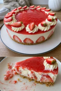 Erdbeertorte Mascarponecreme Rezept 3 Erdbeertorte mit Mascarponecreme und frischen Erdbeeren