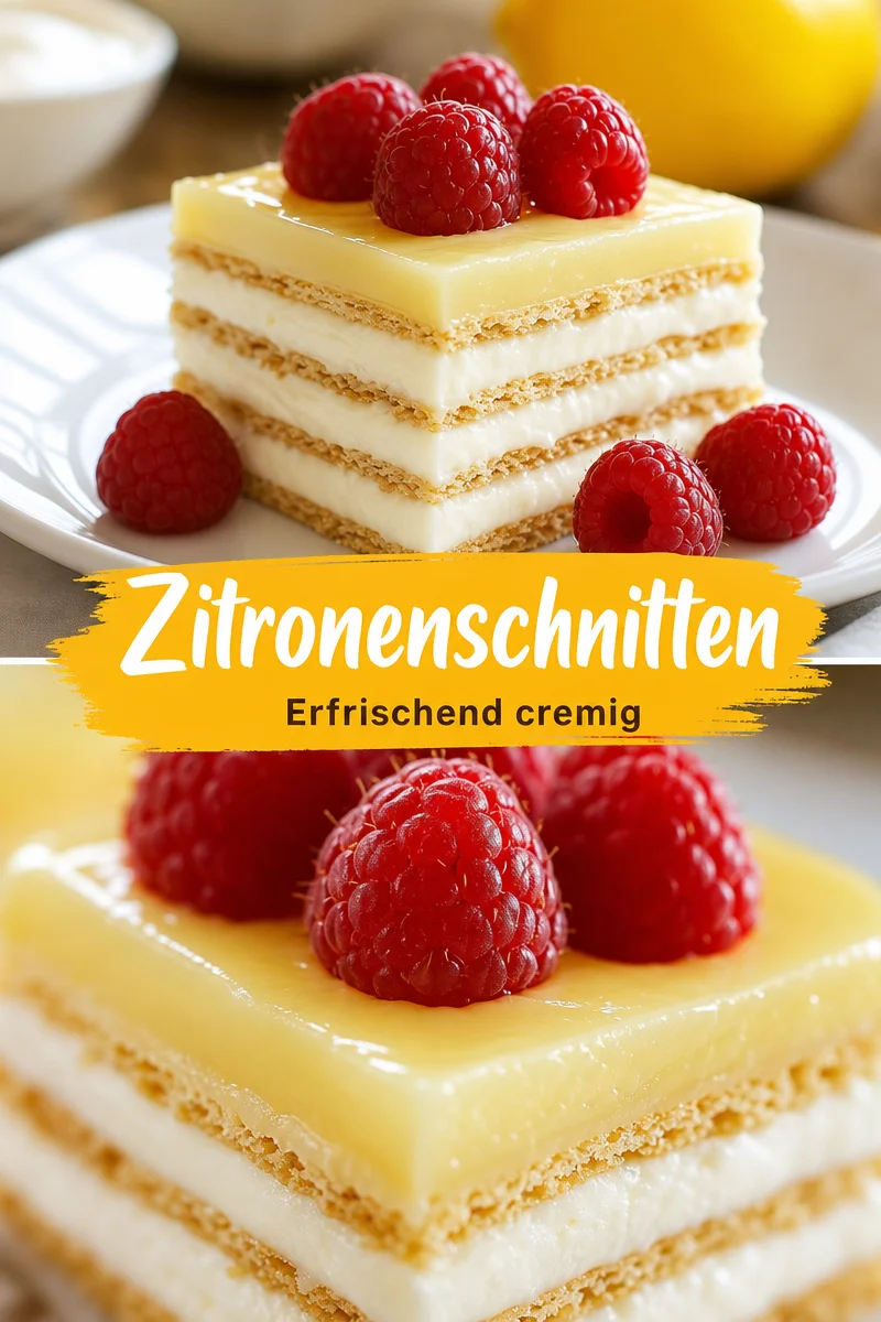 Erfrischender No-Bake Zitronen-Éclair-Kuchen für heiße Tage - Süße Versuchung ohne Backen! Dieser No-Bake Zitronen-Éclair-Kuchen ist die perfekte Lösung für alle, die an heißen Tagen auf den Ofen verzichten möchten. Mit nur wenigen Zutaten zauberst du ein erfrischendes Dessert, das Groß und Klein begeistert. Probiere es jetzt aus und überrasche deine Freunde und Familie! #NoBake #ZitronenTorte #Süßspeisen