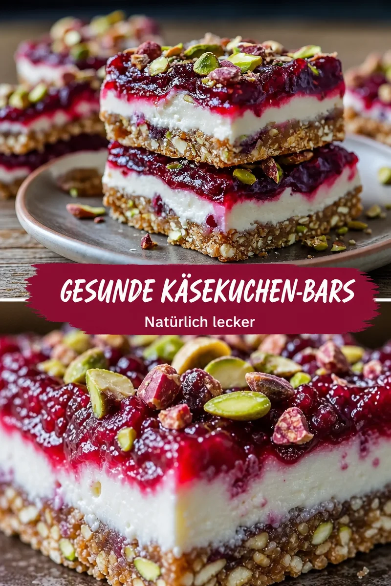 Genieße unwiderstehliche Kirsche-Pistazien-Käsekuchen-Riegel in kürzester Zeit! Genieße unwiderstehliche Kirsche-Pistazien-Käsekuchen-Riegel in kürzester Zeit! - Auf der Suche nach einem köstlichen Dessert, das einfach zuzubereiten ist? Probiere unsere himmlischen Kirsche-Pistazien-Käsekuchen-Riegel! Mit nur wenigen Zutaten zauberst du ein Highlight auf deinen Tisch. Perfekt für jede Gelegenheit – von Partys bis hin zu gemütlichen Nachmittagen. Lass dir dieses Rezept nicht entgehen und überrasche deine Gäste! #Käsekuchen #Snacks #Dessertideen