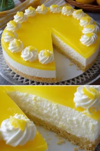 Joghurt-Zitronen-Torte Rezept 4 Joghurt-Zitronen-Torte mit frischen Zitronen und Joghurt