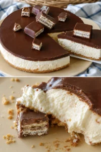 Kalter Pinguinkuchen Recipe with Mascarpone and Schokolade 1 Kalter Pinguinkuchen mit Mascarpone und Schokolade auf einem Teller