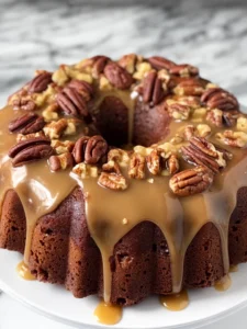 Karamellisierte Pekannuss Kuchen 7 Karamellisierter Pekannuss Kuchen mit knackigen Pekannüssen
