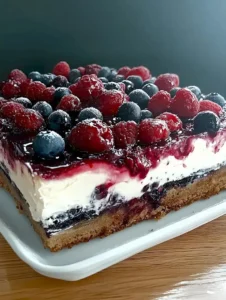 Klassische Käsekuchen-Berry-Kombination 1 Klassischer Käsekuchen mit Beeren-Topping