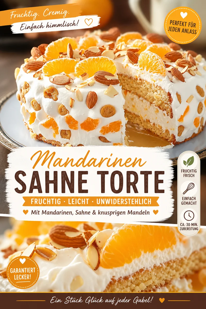 Kreiere die perfekte Mandarinen-Torte – dein Dessert-Traum ohne Backen - Hast du Lust auf ein leckeres Dessert ohne Ofen? Entdecke unsere Mandarinen-Torte, die nicht nur super einfach zuzubereiten ist, sondern auch unwiderstehlich gut schmeckt! Ideal für jede Gelegenheit und perfekt zum Teilen. Probiere dieses Rezept aus und begeistere deine Freunde und Familie. Lass uns wissen, wie deine Torte geworden ist! #MandarinenTorte #SchnelleRezepte #DessertOhneBacken