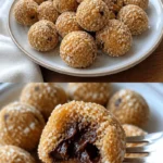 Kühle Kokos Truffles mit Butter auf einem eleganten Teller präsentiert.