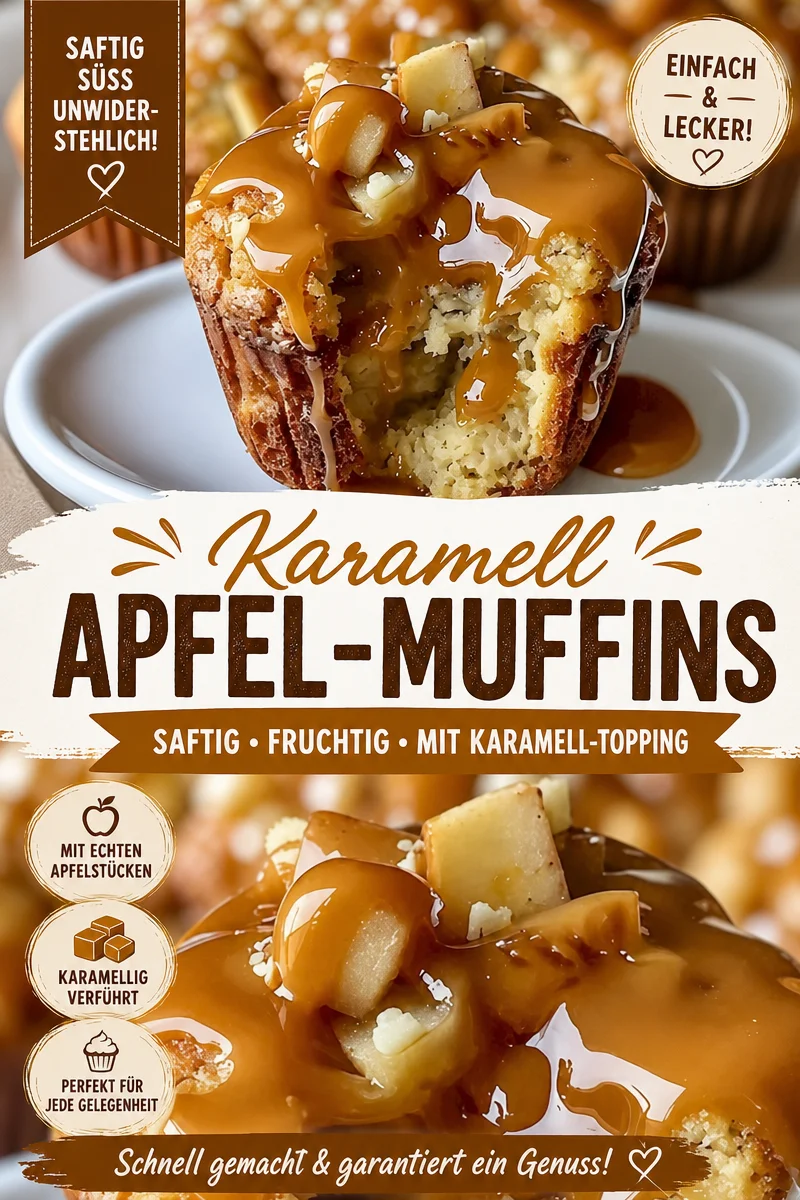 Leckere und saftige Apfelmuffins für die perfekte Kaffeepause - Entdecke das Rezept für köstliche Apfelmuffins, die garantiert auf deiner Kaffeetafel glänzen werden! Dank Buttermilch sind diese Muffins super saftig und mit dem Extra Karamellsauce ein wahrer Genuss. Lass uns gemeinsam backen und verwöhne Familie und Freunde mit diesen leckeren Leckereien. Probiere es jetzt aus! #Apfelmuffins #backen #leckereRezepte