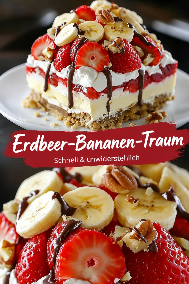 Ohne Backen: Die perfekte Bananensplit-Torte für süße Momente Ohne Backen: Die perfekte Bananensplit-Torte für süße Momente - Hast du Lust auf ein schnelles, süßes Dessert, ohne den Ofen anzuschalten? Diese köstliche Bananensplit-Torte kommt ganz ohne Backen aus und ist in wenigen Schritten zubereitet. Perfekt für jede Gelegenheit und ein wahrer Gaumenschmaus! Probiere es aus und überrasche deine Freunde mit diesem tollen Rezept. Lass dich inspirieren! #Bananensplit #Torte #Dessert