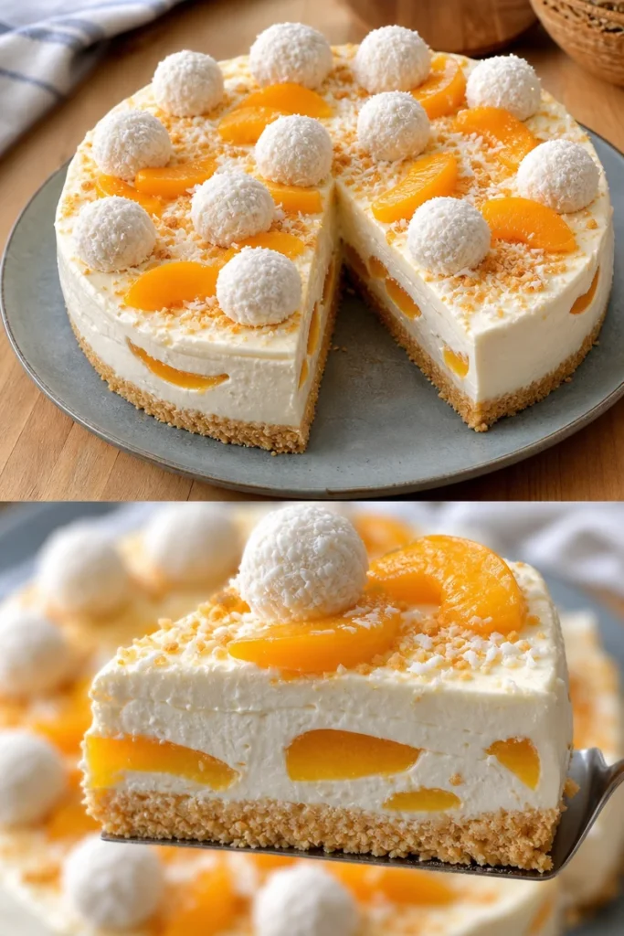Pfirsich Raffaello Torte