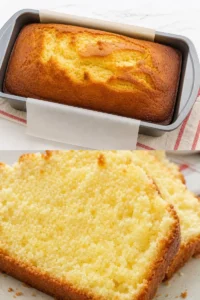 Quark Rührkuchen Rezept 3 Leckerer Quark Rührkuchen auf einem Teller serviert