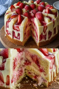 Rhabarber-Erdbeer-Kuchen Rezept 5 Rhabarber-Erdbeer-Kuchen frisch aus dem Ofen