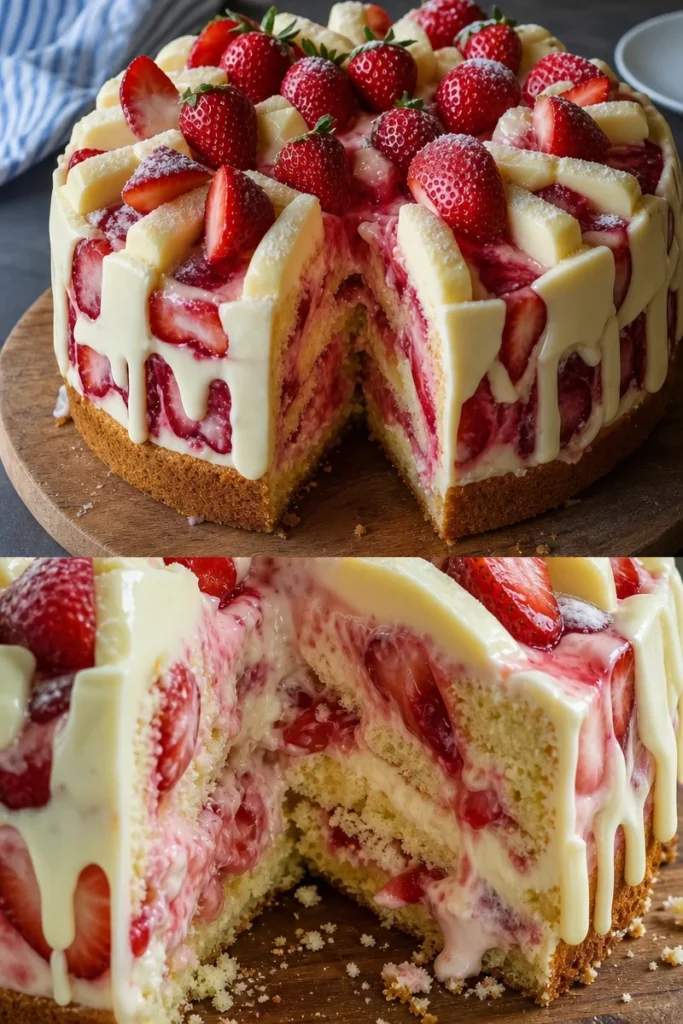 Rhabarber-Erdbeer-Kuchen Rezept 2 Rhabarber-Erdbeer-Kuchen