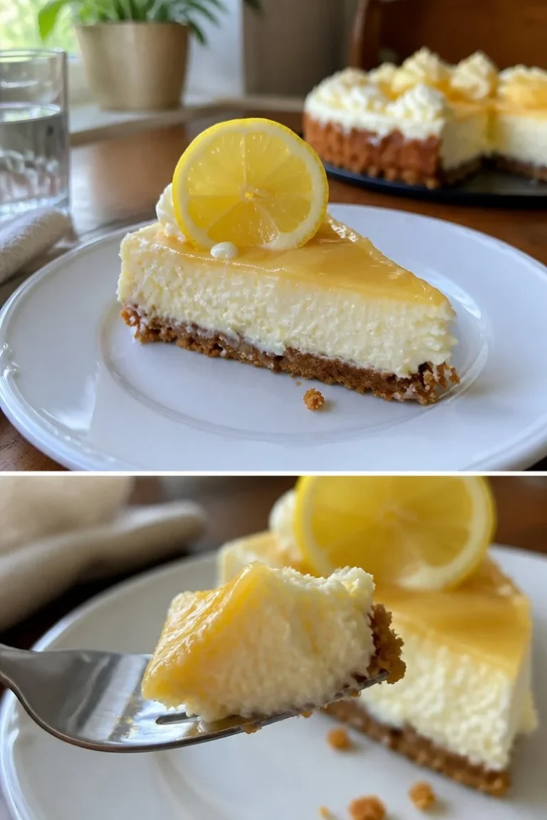 Saftiger Zitronenkäsekuchen mit frisch gepresstem Zitronensaft