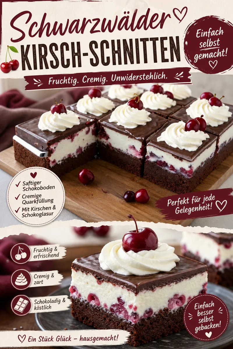 Schnelle Schwarzwälder Torte vom Blech - Einfach und Lecker! Schnelle Schwarzwälder Torte vom Blech - Einfach und Lecker! - Lust auf eine süße Versuchung, aber wenig Zeit? Unsere Schwarzwälder Torte vom Blech ist die perfekte Lösung! Schnell und einfach zubereitet, sorgt sie für Gaumenfreuden ohne großen Aufwand. Überrasche deine Familie und Freunde mit diesem himmlischen Rezept, das sie lieben werden! Probiere es jetzt aus! #SchwarzwälderTorte #Backen #SchnelleRezepte