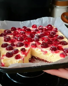 Süßsauer Kirschkuchen Rezept 2 Süßsauer Kirschkuchen mit saftigen Kirschen und leckerem Teig.